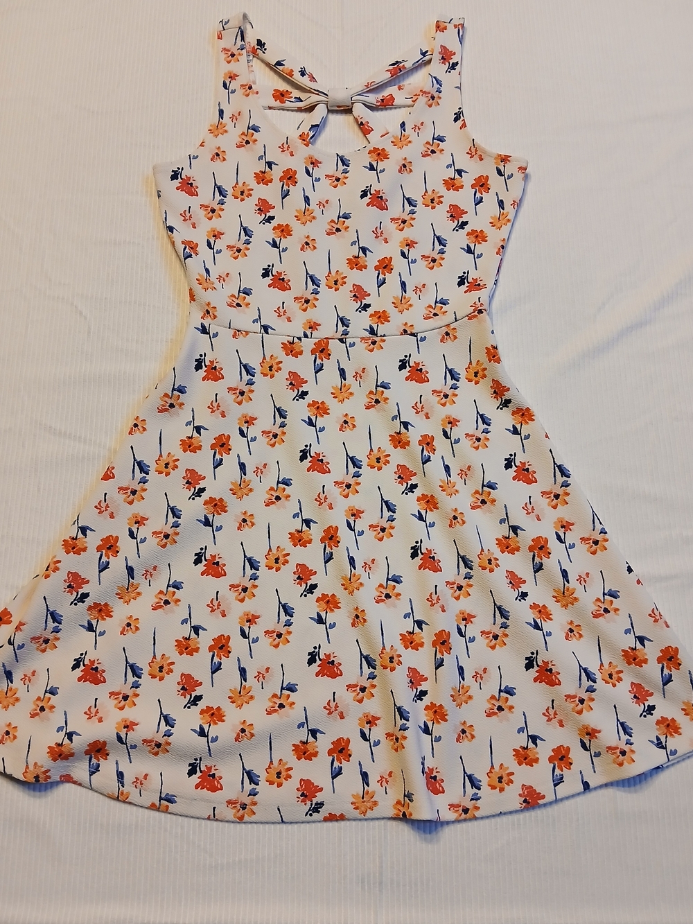 Maurices Fit And Flare Dress Size Small Floral With Back Cutout And Straps